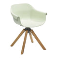 Hagestol Stockholm dreibar teak/plast forfra