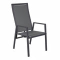 Hagestol Sunfort aluminium/textilen med regulerbar rygg forfra