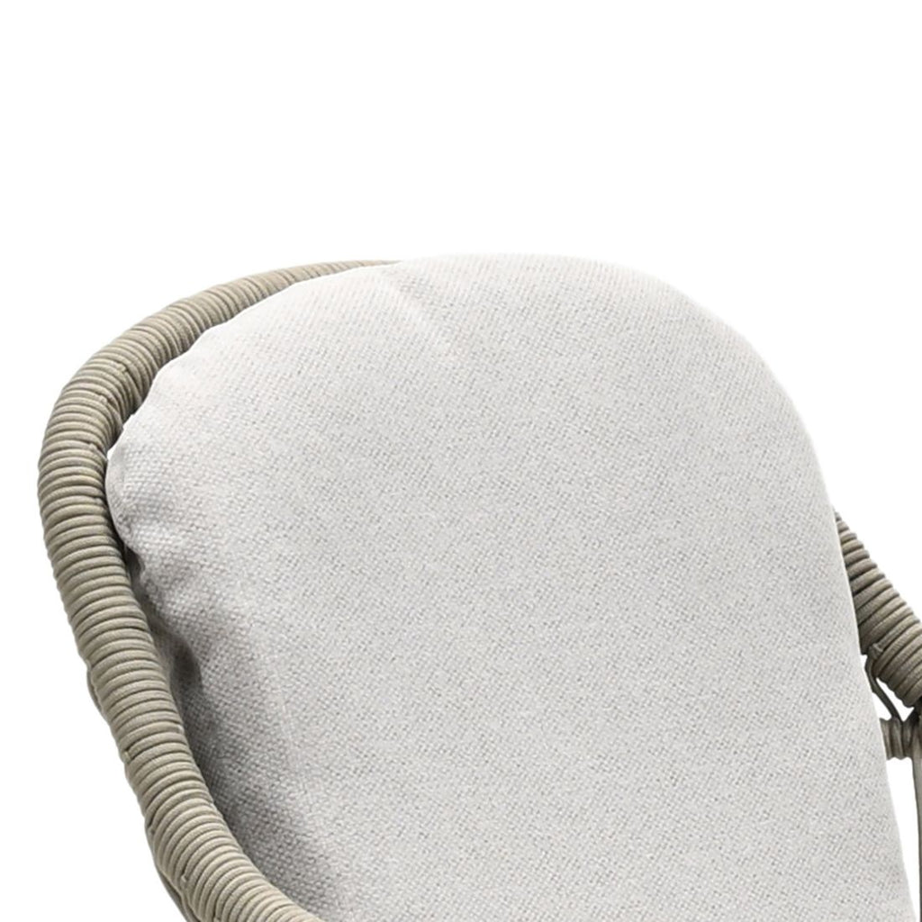 Hagestol Triton aluminium med puter i Carbon Black og Desert Sand