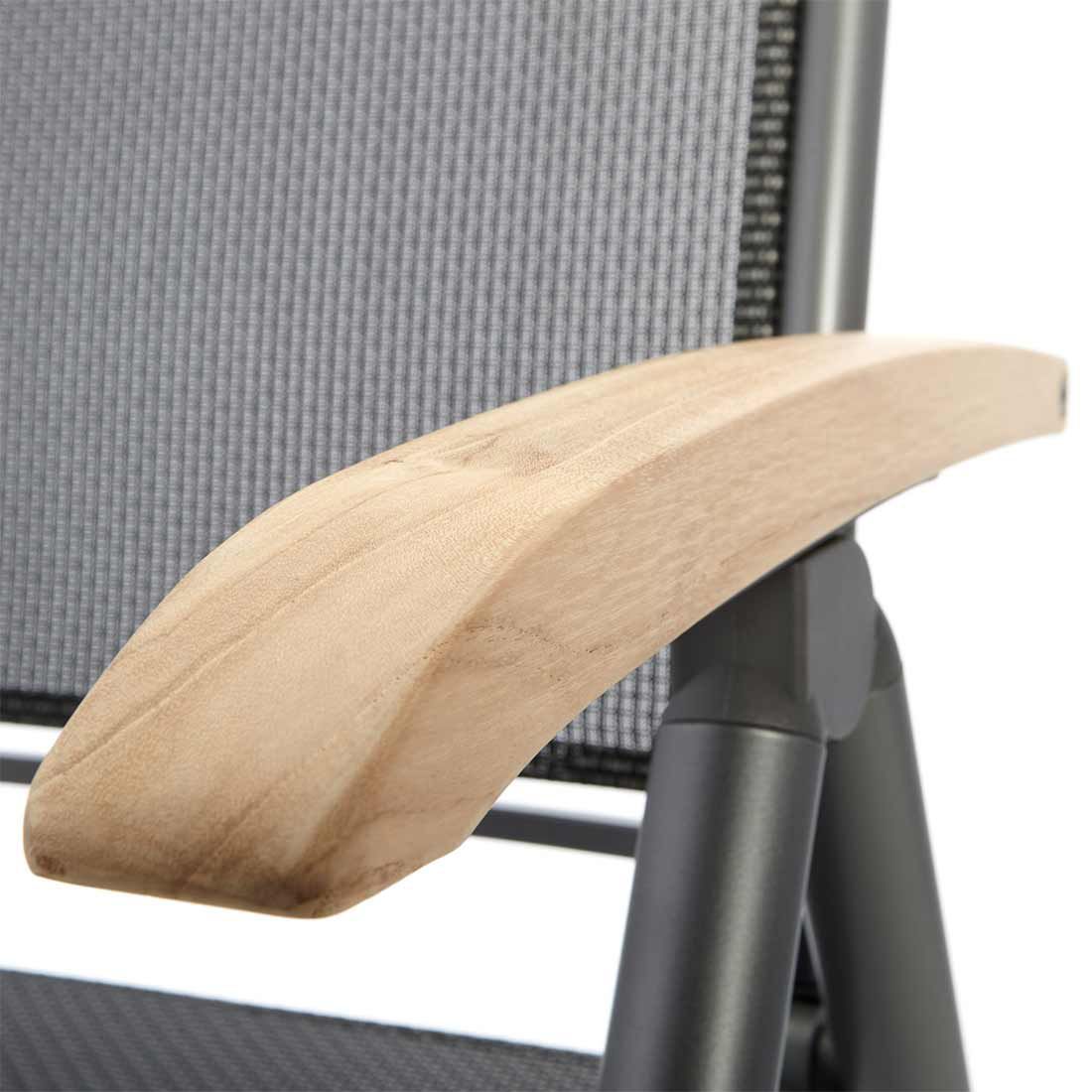Hagemøbelsett Raffaelo 4 plasser, aluminium/teak 160x90 cm - Hartman