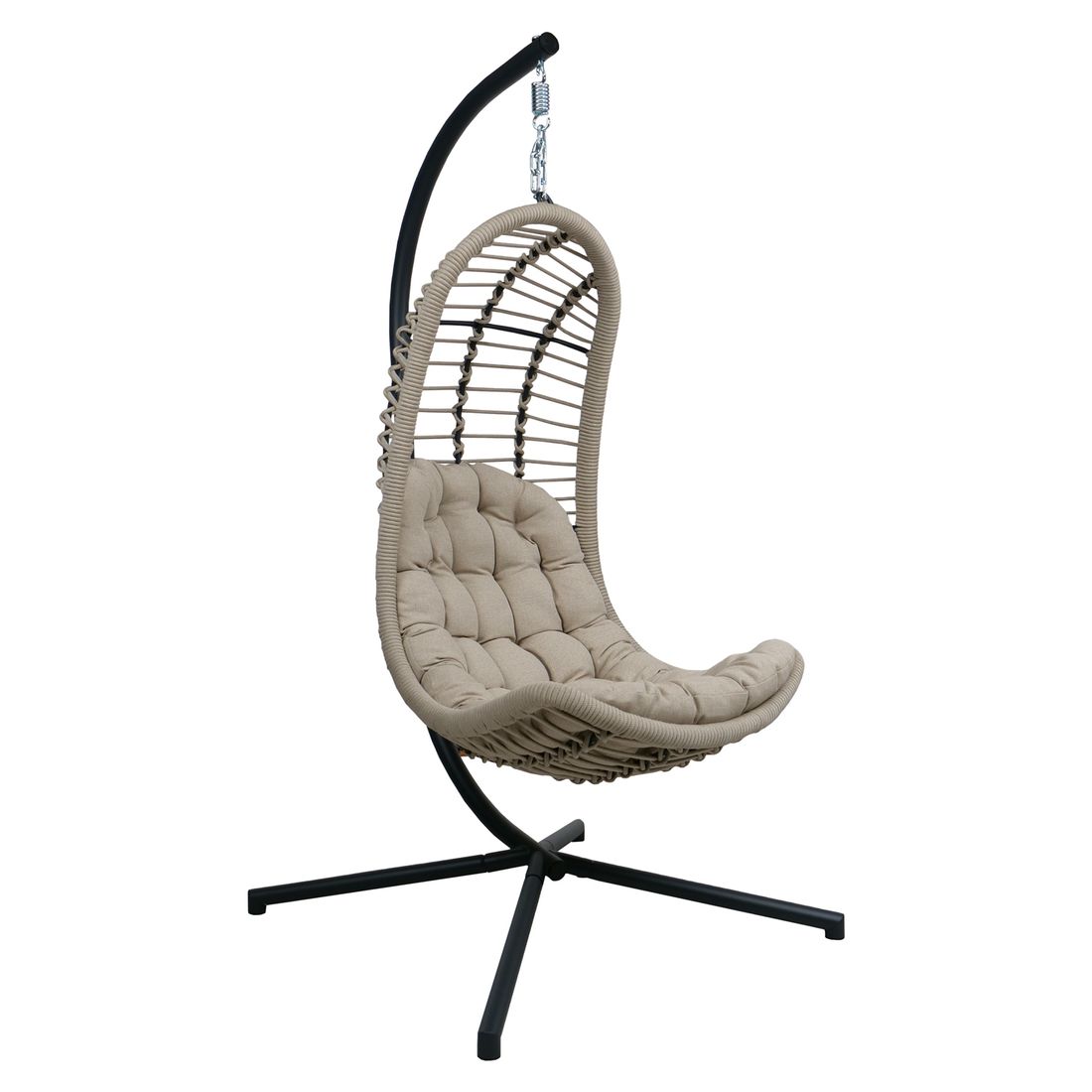 Hengestol Bardolino aluminium tau 95x95 cm forfra