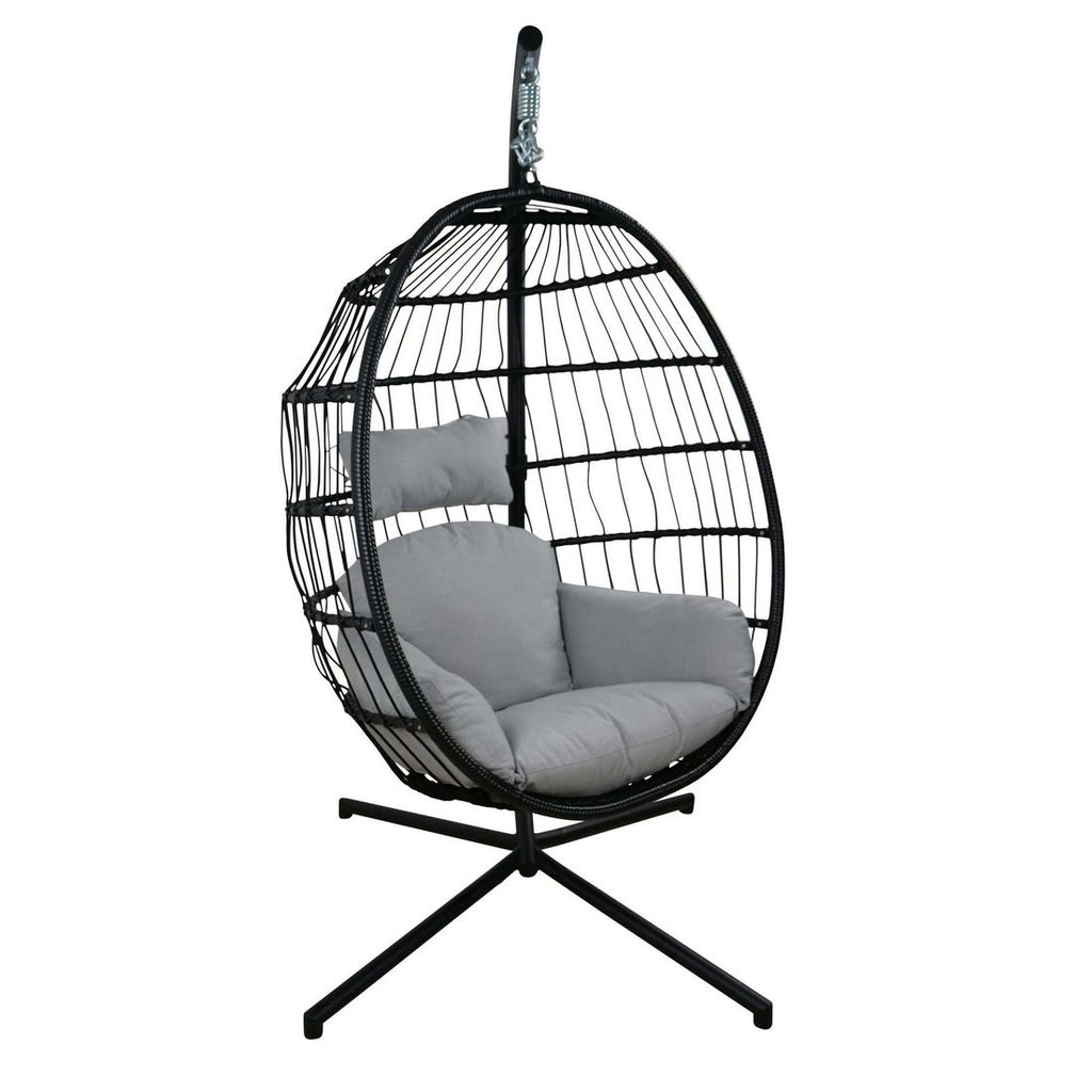 Hengestol Folt Meran Deluxe stål/flettverk bakside