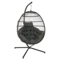 Hengestol Folt Meran stål/flettverk 104x95 cm forside