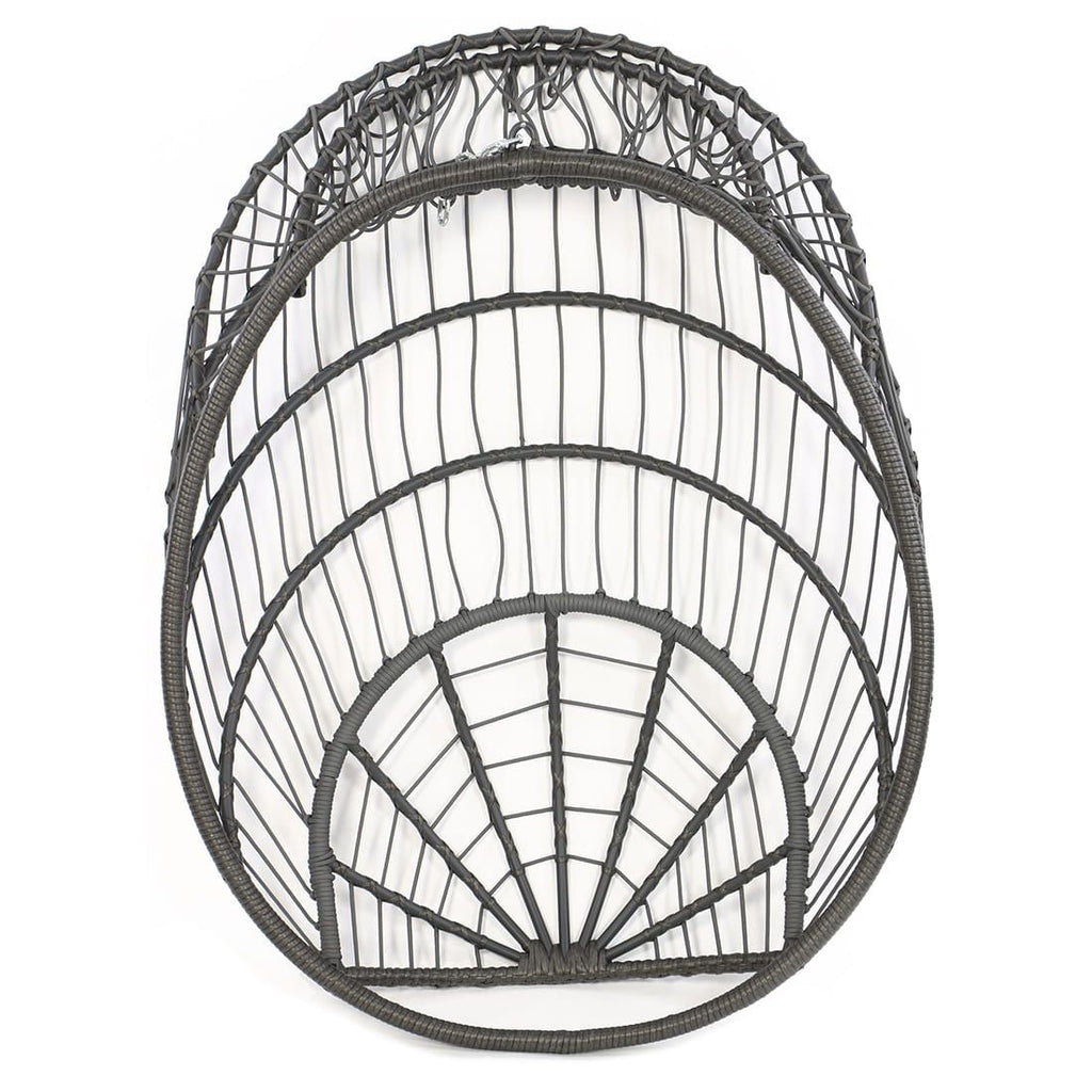 Hengestol Folt Meran stål/flettverk 104x95 cm detalj flettverk