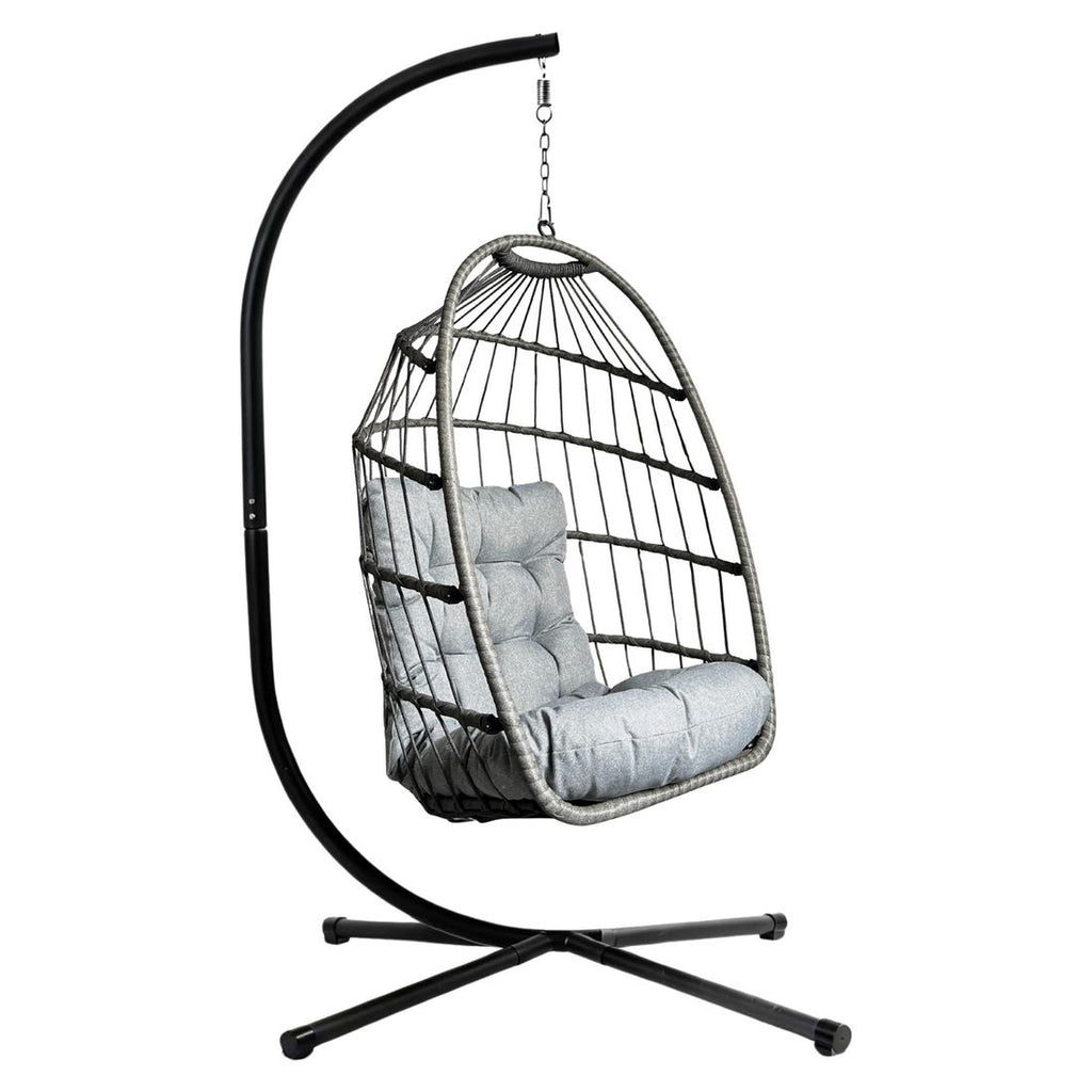 Hengestol Luna Swing jern tau 99x99 cm front