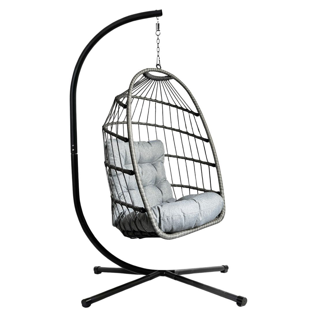 Hengestol Luna Swing jern tau 99x99 cm front