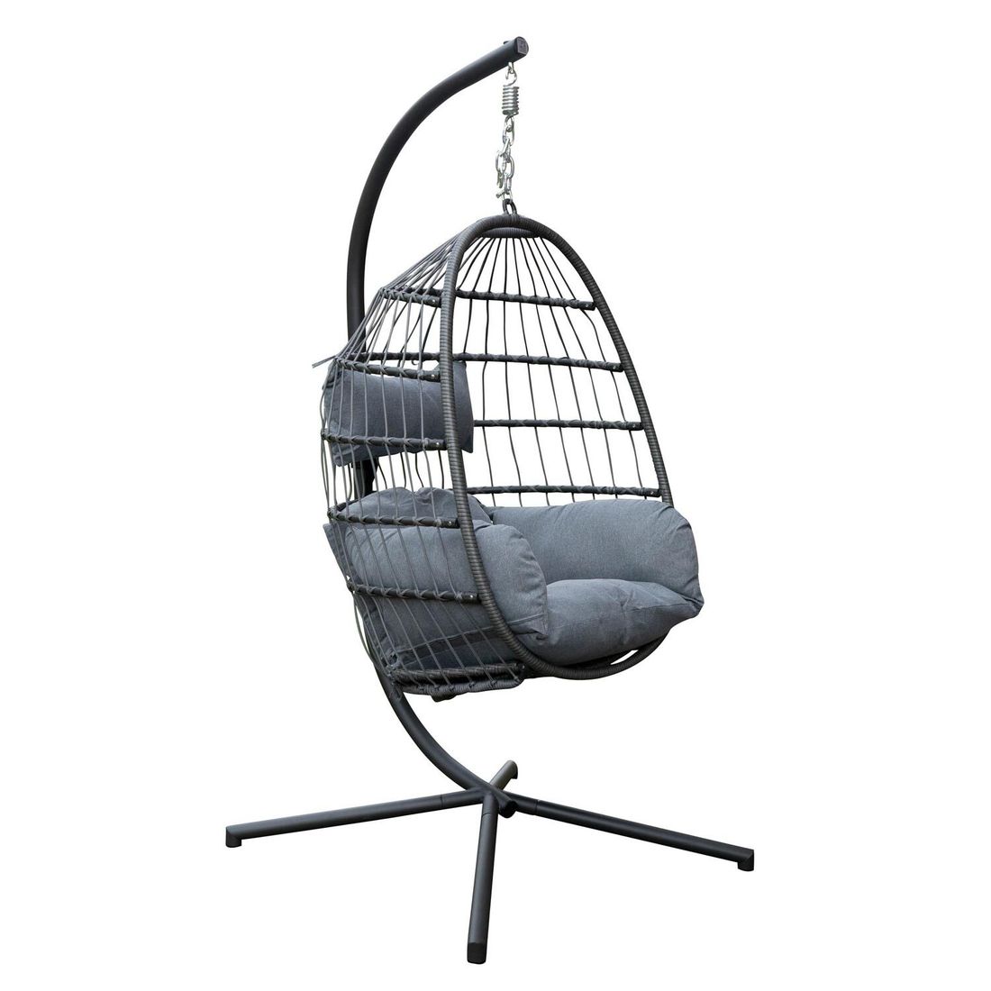 Hengestol Sunai stål tau 134x95 cm forfra