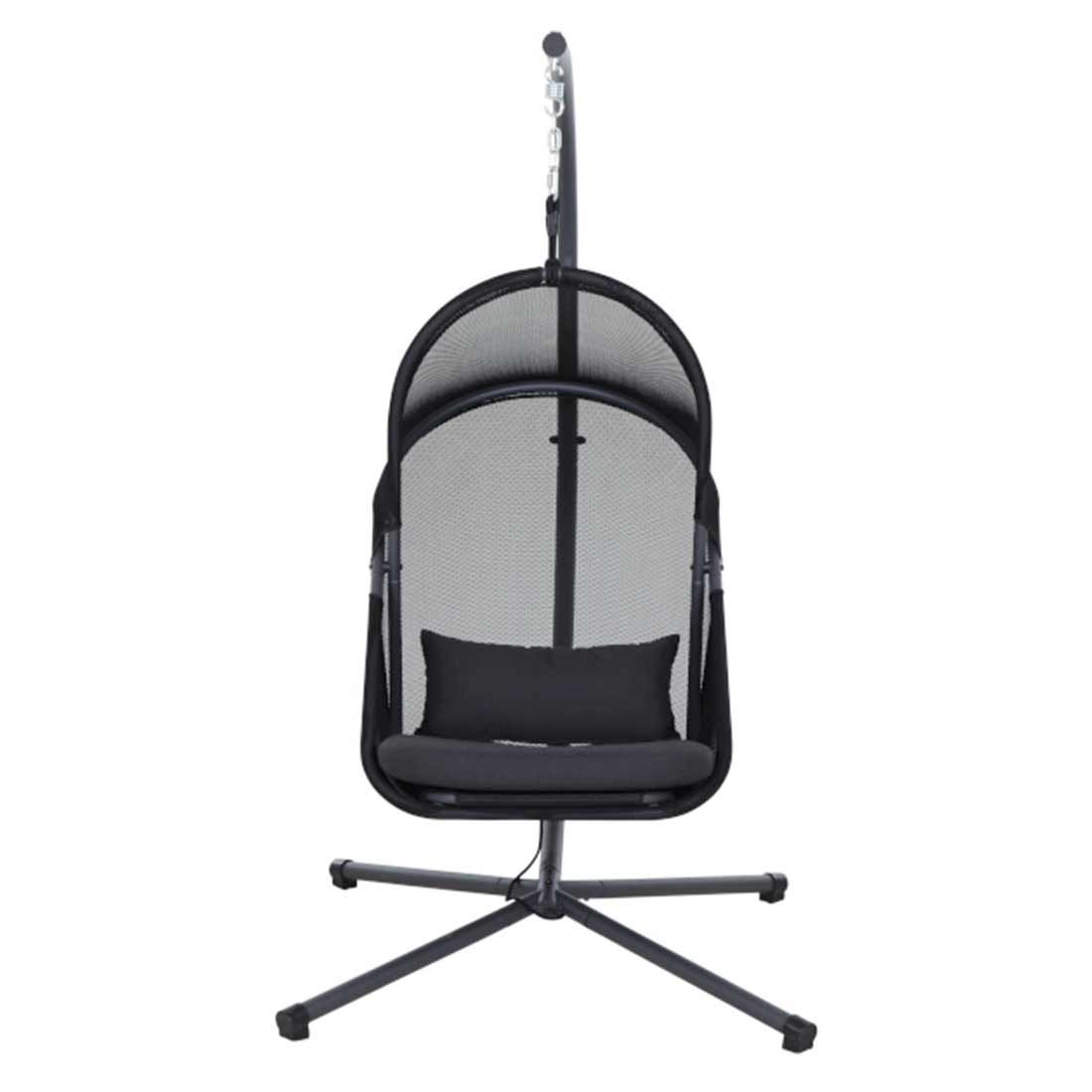 Hengestol Yobaya stål/polyester inkl. pute bakside