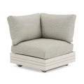 Hjørne-/endemodul lounge Cubo Neo aluminium 74x74 cm - Zebra forfra