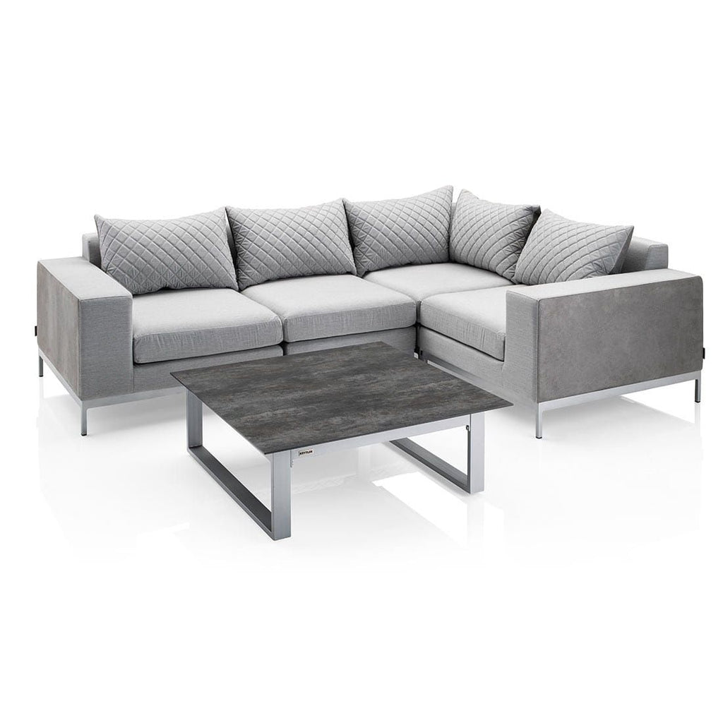 Oversikt over Hjørne-/endemodul lounge Ego Modular Sunbrella 96x96 cm i bruk