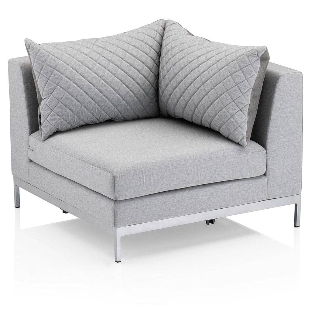 Detalj av stoff på Hjørne-/endemodul lounge Ego Modular Sunbrella 96x96 cm