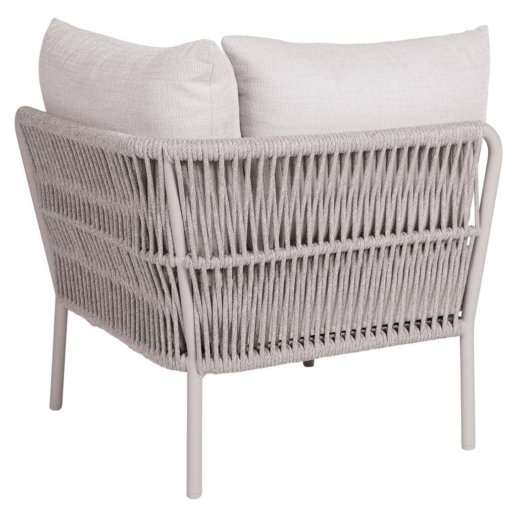 Hjørne-/endemodul lounge Romy aluminium/tau 75x75 cm Stern bakside
