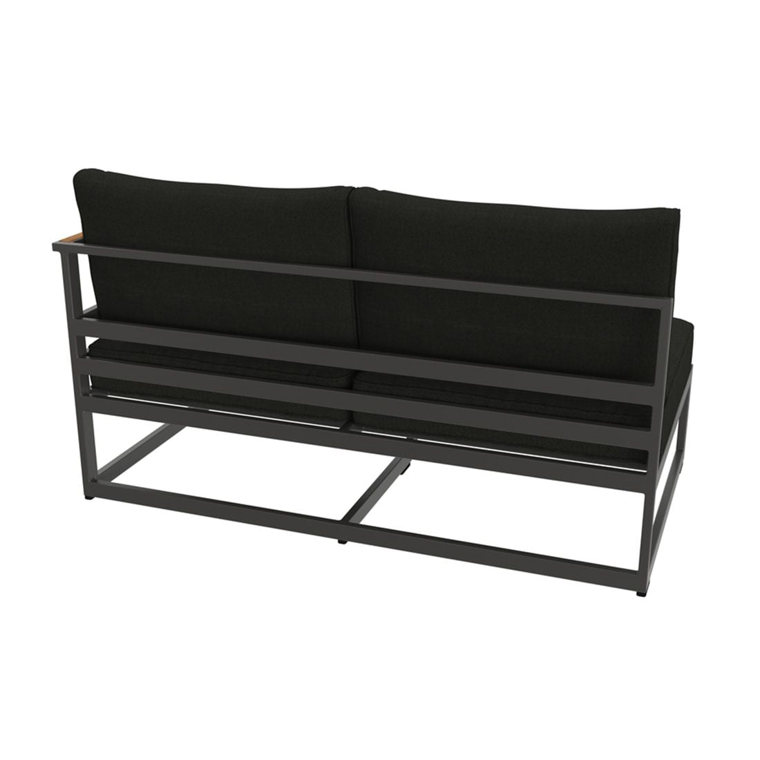 Hjørne-/endemodul Sydney aluminium/Sunproof 137 cm detalj av stoff