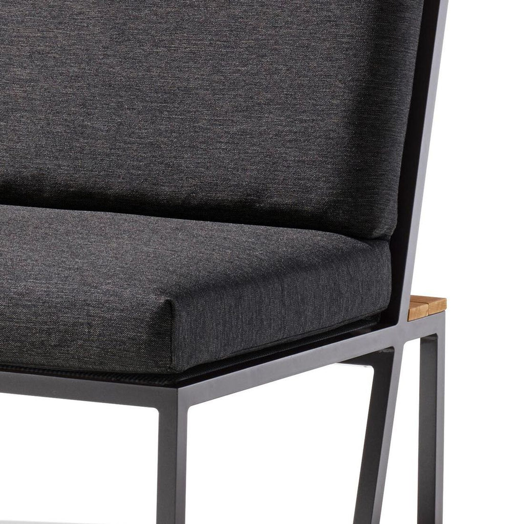 Oversiktsbilde av Hjørnemodul lounge Havanna aluminium 77x73 cm - Sieger i uterom