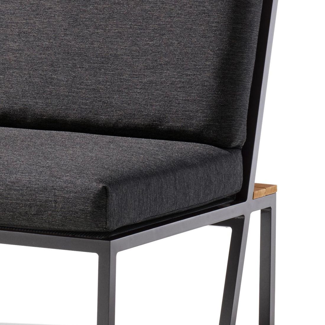 Oversiktsbilde av Hjørnemodul lounge Havanna aluminium 77x73 cm - Sieger i uterom