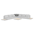Hjørnemodul lounge Kota aluminium med puter - Suns for hage og terrasse