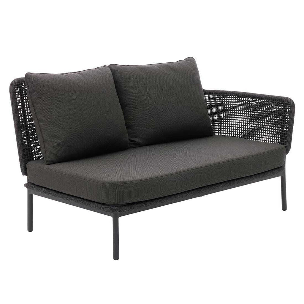 Hjørnemodul lounge 7005 aluminium tau forfra