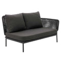 Hjørnemodul lounge 7005 aluminium tau forfra
