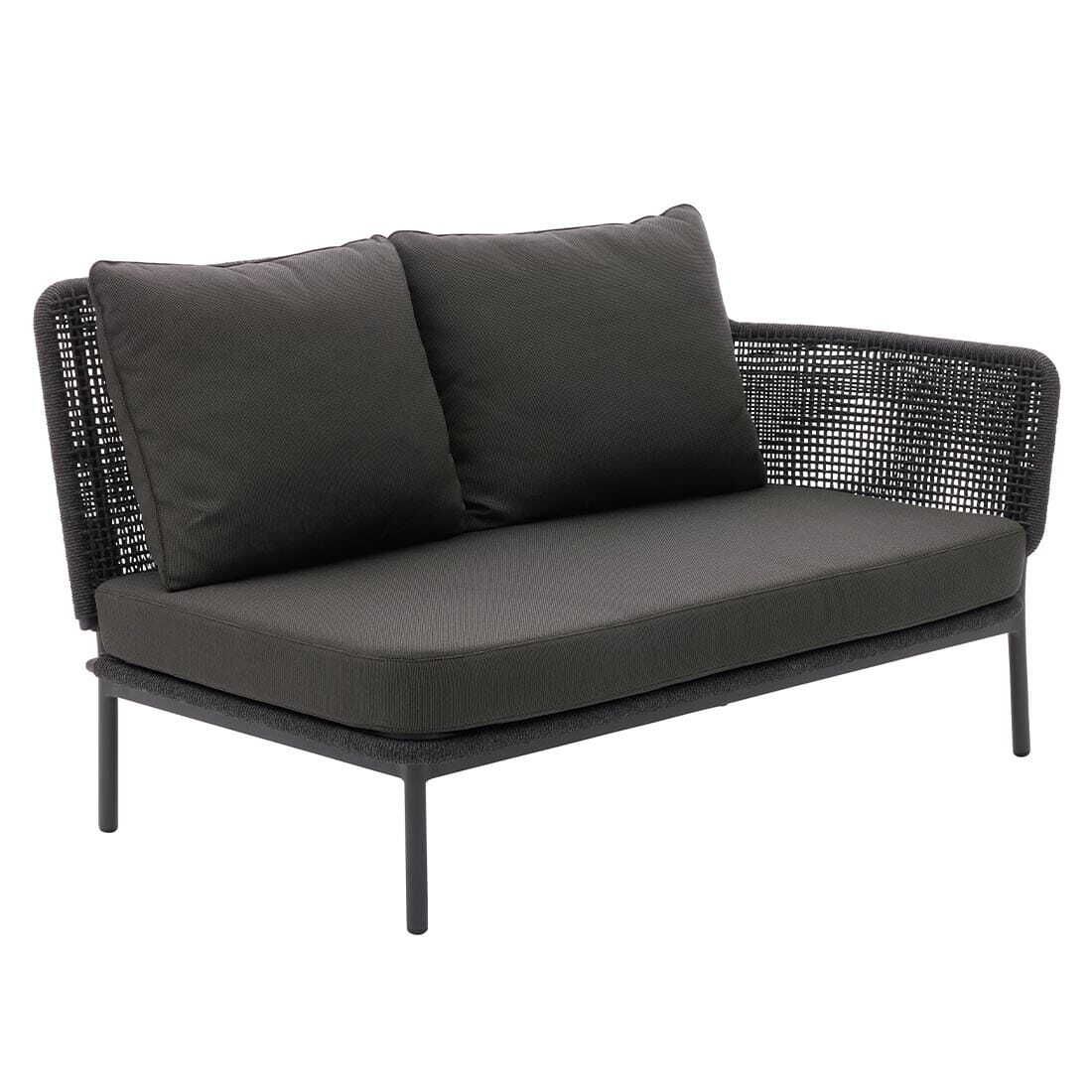 Hjørnemodul lounge 7005 aluminium tau forfra