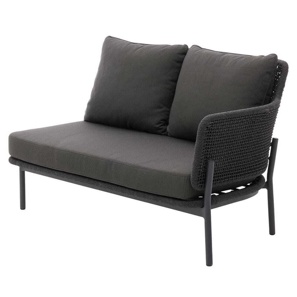 Hjørnemodul lounge 7005 aluminium tau detalj av materiale