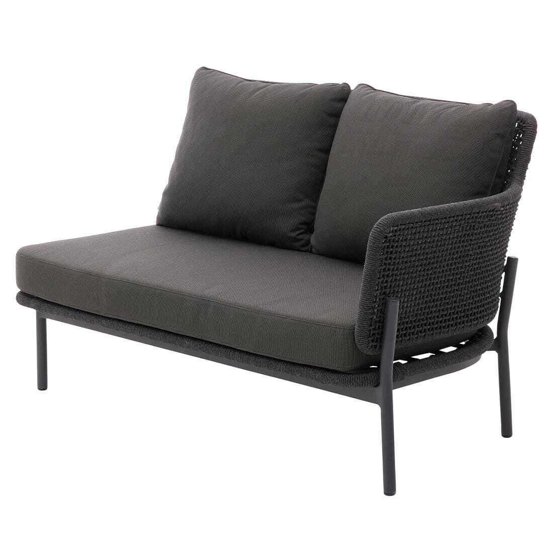 Hjørnemodul lounge 7005 aluminium tau detalj av materiale