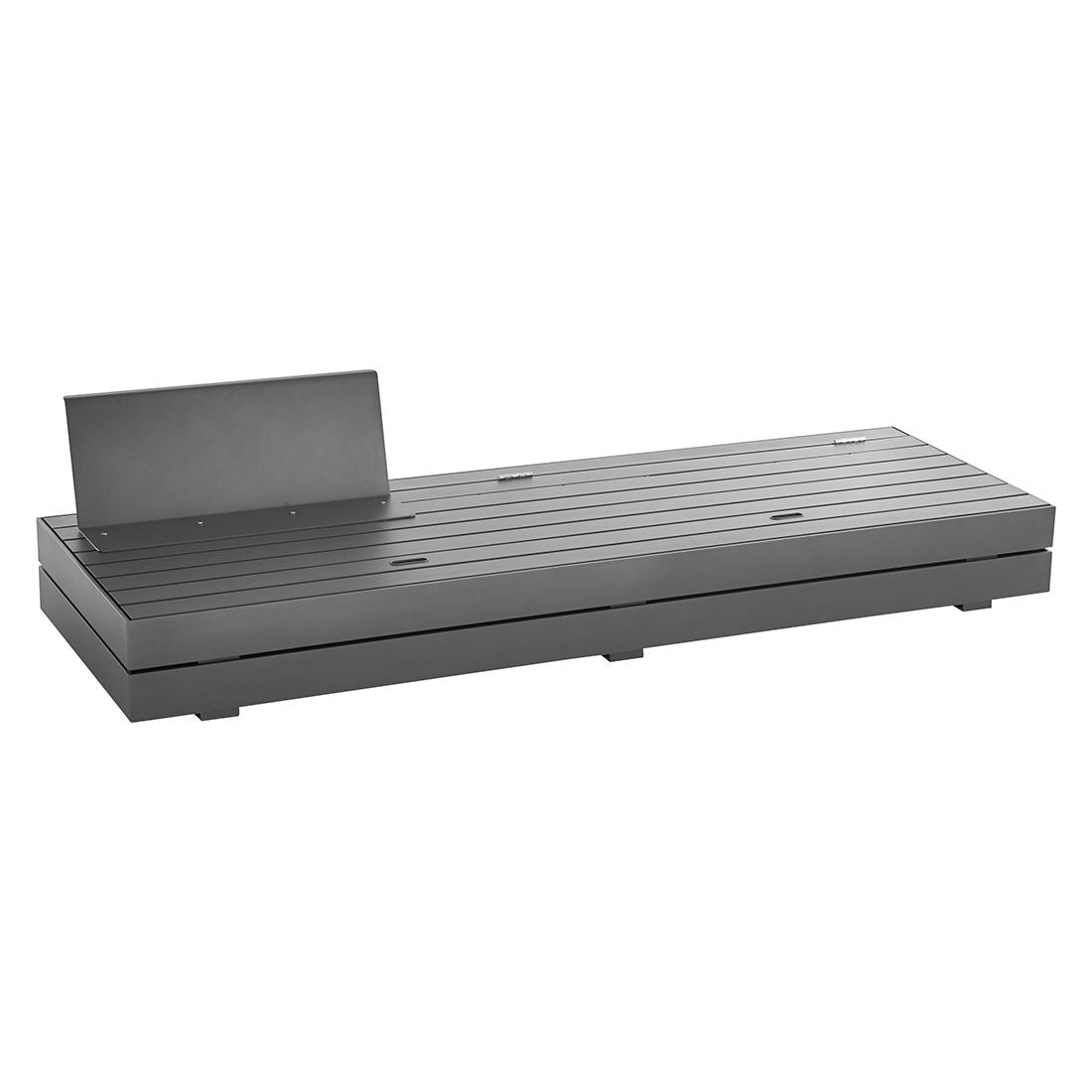 Detalj av aluminiumsramme på Hjørnemodul lounge Boxx basismodul