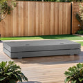 Hjørnemodul lounge Boxx M aluminium 180x90 cm forfra