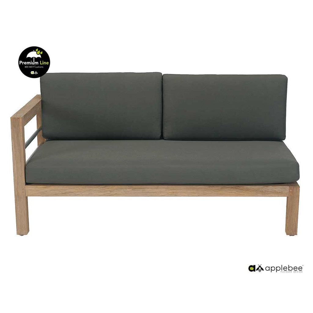 Hjørnemodul lounge Del Mar teak 153x83 cm - Apple Bee bakside