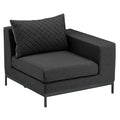 Hjørnemodul lounge Ego Modular aluminium/Sunbrella 96x92 cm forfra