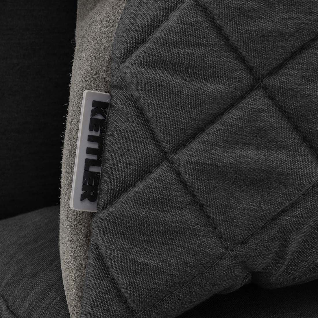 Detalj av stoff på Hjørnemodul lounge Ego Modular aluminium/Sunbrella 96x92 cm
