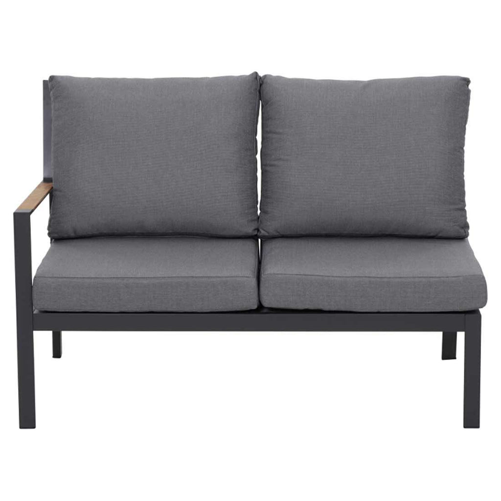 Hjørnemodul lounge Londra aluminium bakside