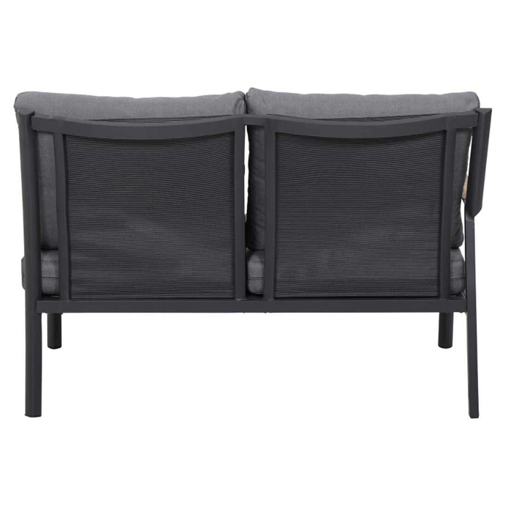 Montert Hjørnemodul lounge Londra aluminium i hage