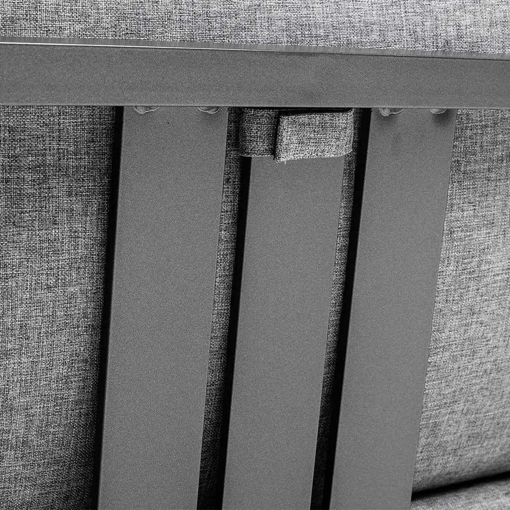 Kombinasjon av moduler med Hjørnemodul lounge Ocean Skid aluminium