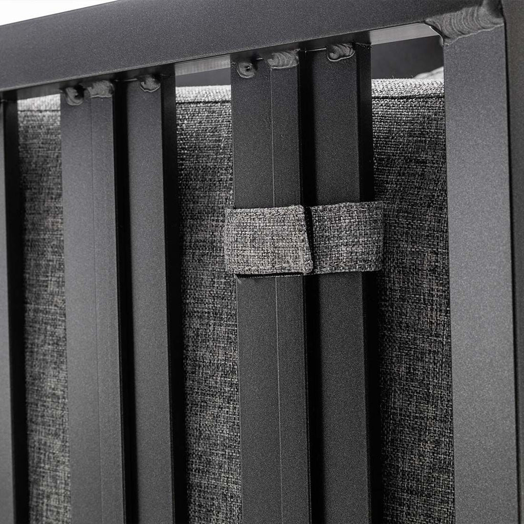 Hjørnemodul lounge Ocean Skid aluminium med puter