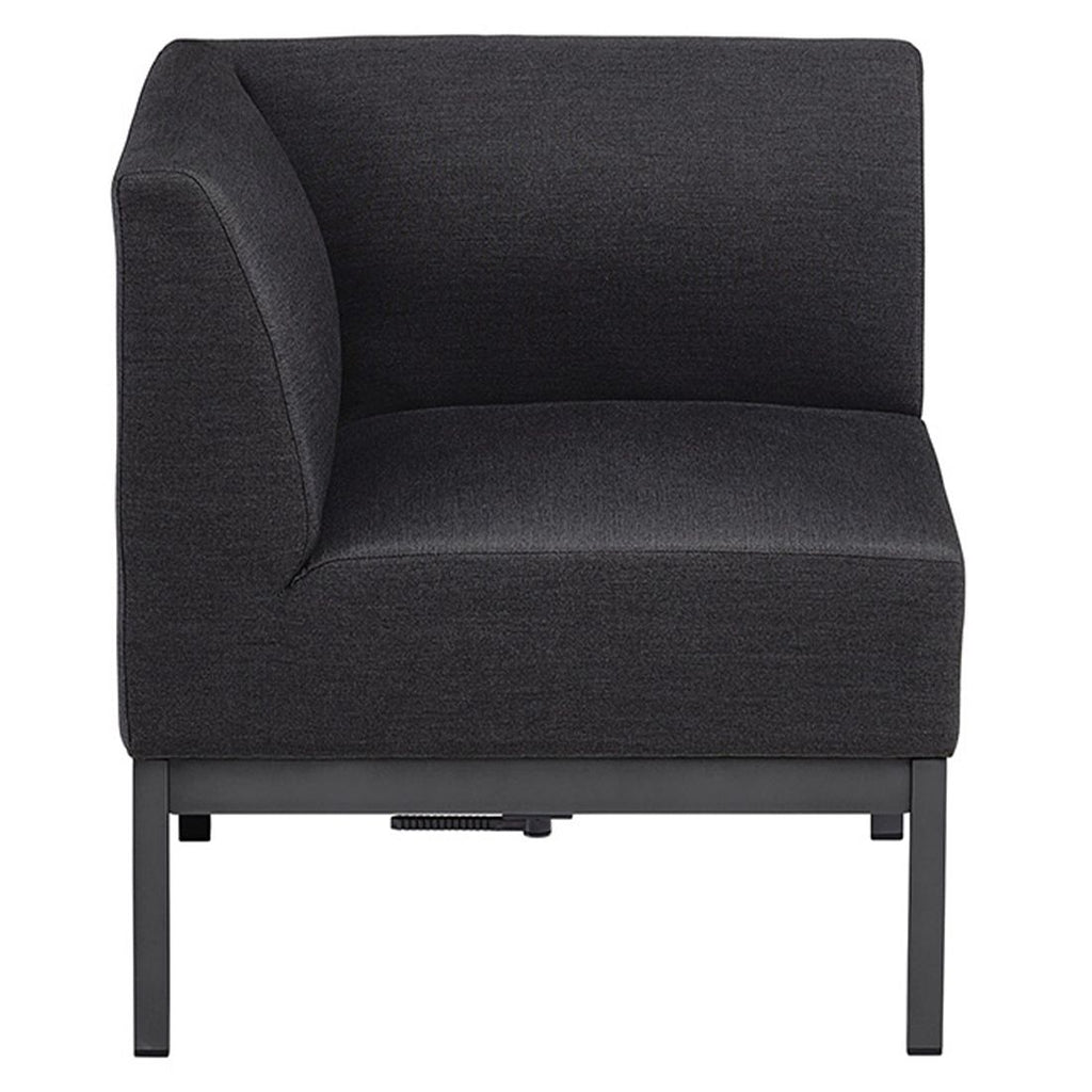 Detalj av Hjørnemodul lounge Pure City-Line aluminium 71x71 cm