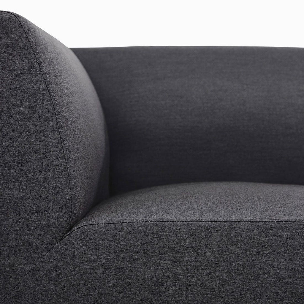 Nærbilde av stoffet på Hjørnemodul lounge Pure City-Line aluminium 71x71 cm