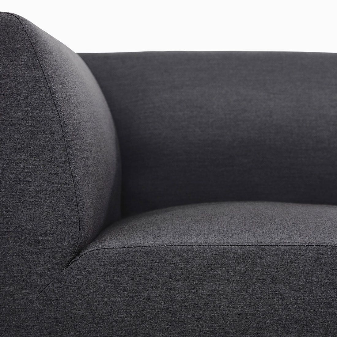 Nærbilde av stoffet på Hjørnemodul lounge Pure City-Line aluminium 71x71 cm