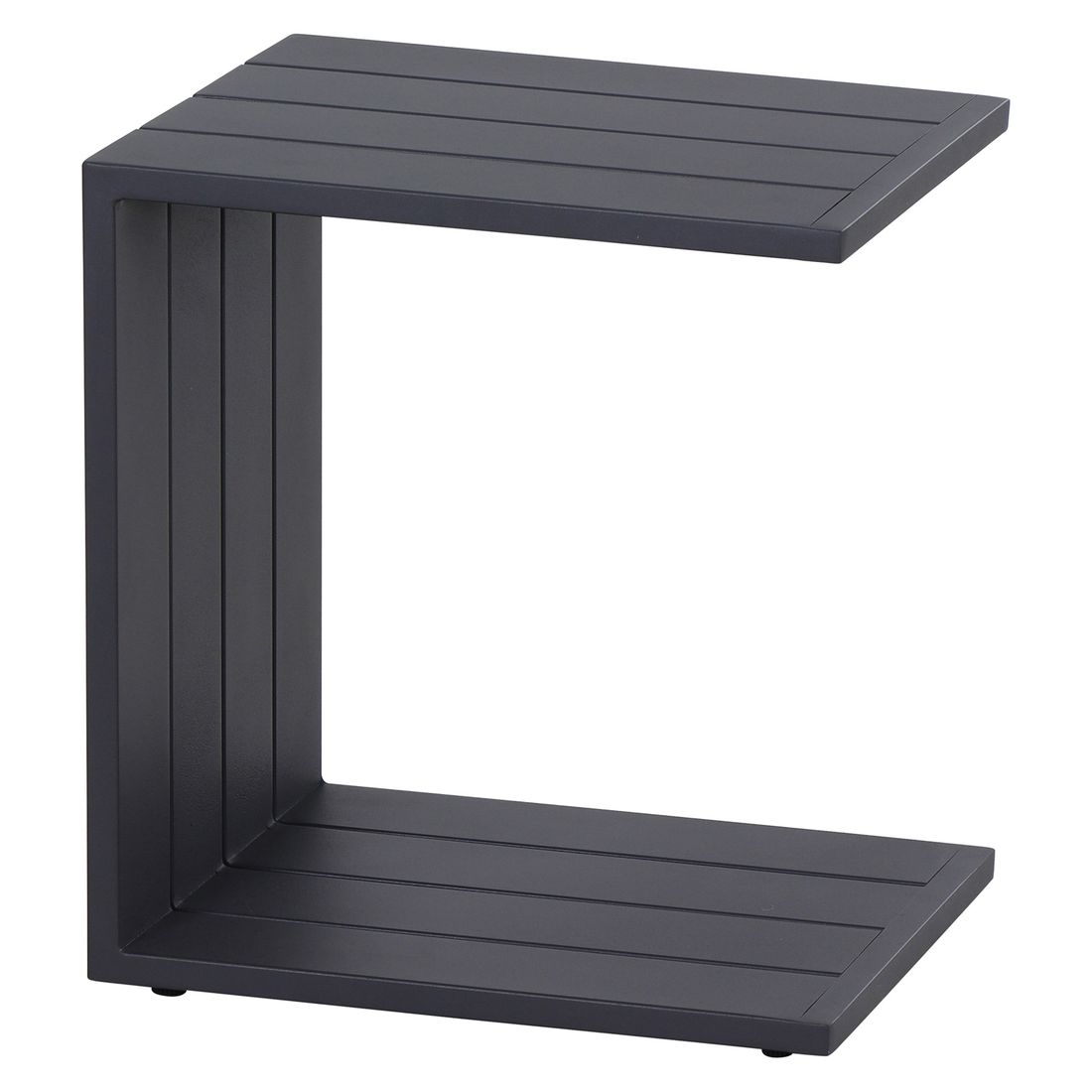 Hjørnesofa ute Brighton med loungebord aluminium/teak 242x242 cm - Siena Garden
