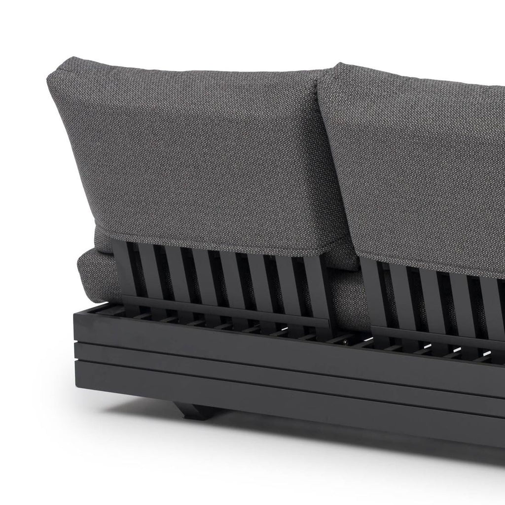 Hjørnesofa ute Cubo Neo 309x309 cm aluminium/teak - Zebra