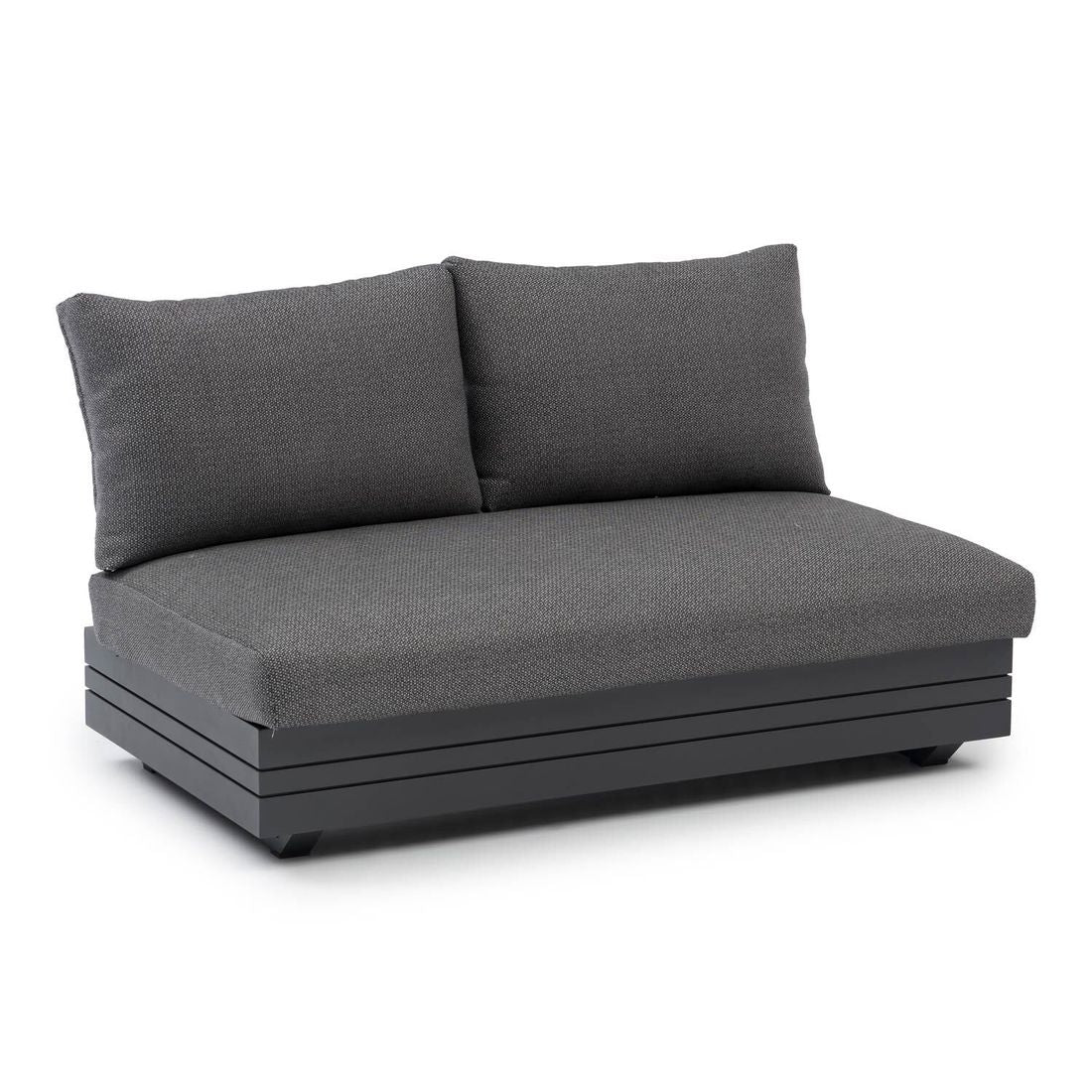 Hjørnesofa ute Cubo Neo 309x309 cm aluminium/teak - Zebra