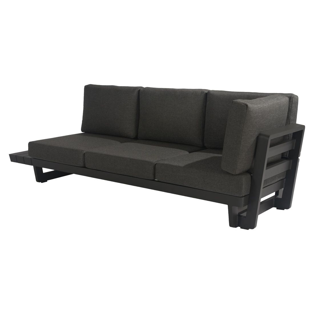 Hjørnesofa ute Lana med loungebord aluminium olefin i moderne uterom
