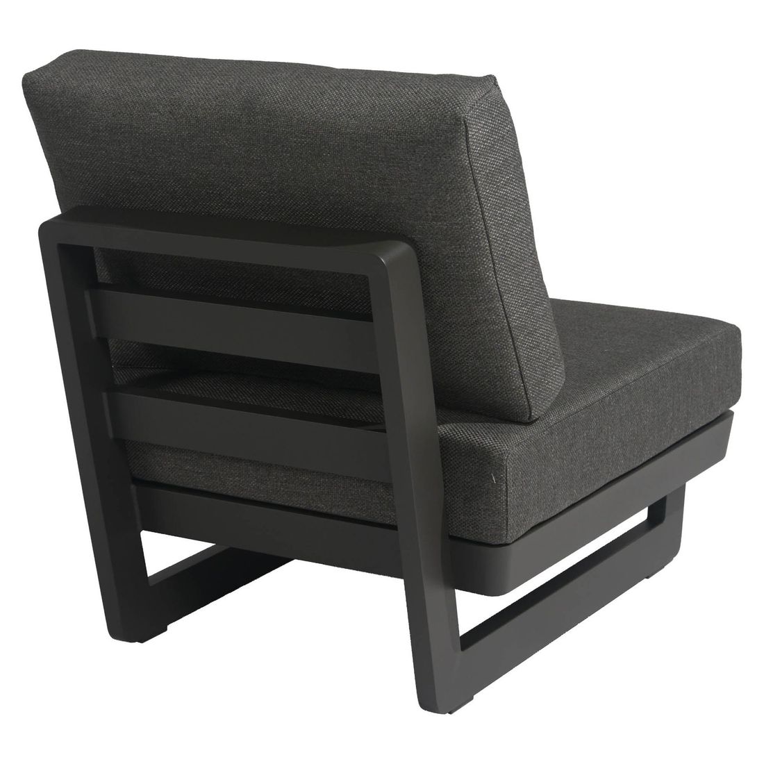 Hjørnesofa ute Lana med loungebord aluminium olefin ved bassenget