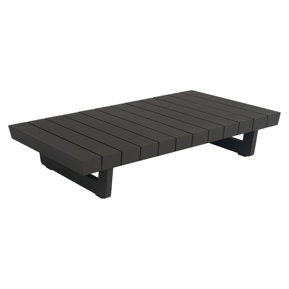 Hjørnesofa ute Lana med loungebord aluminium olefin samlet sett