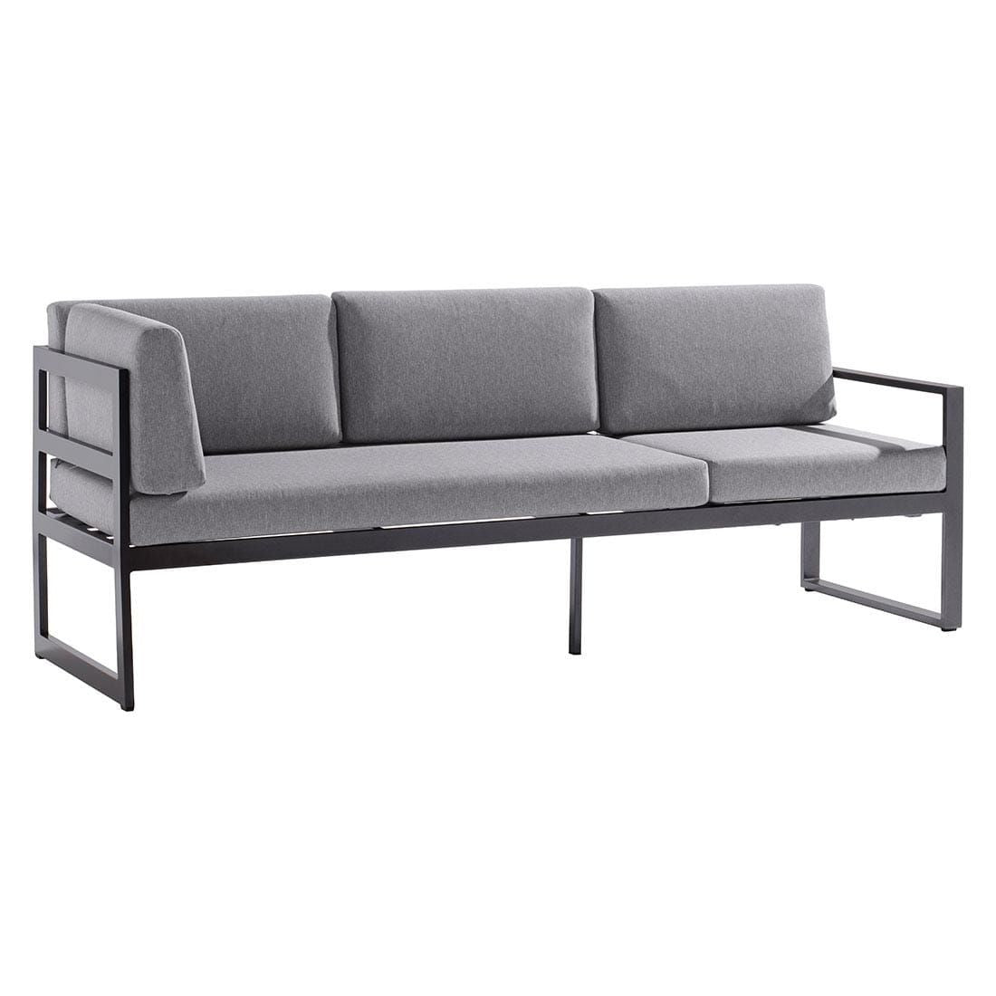Detalj av stoff på Hjørnesofa ute Adelaide aluminium/Sunproof - Sieger