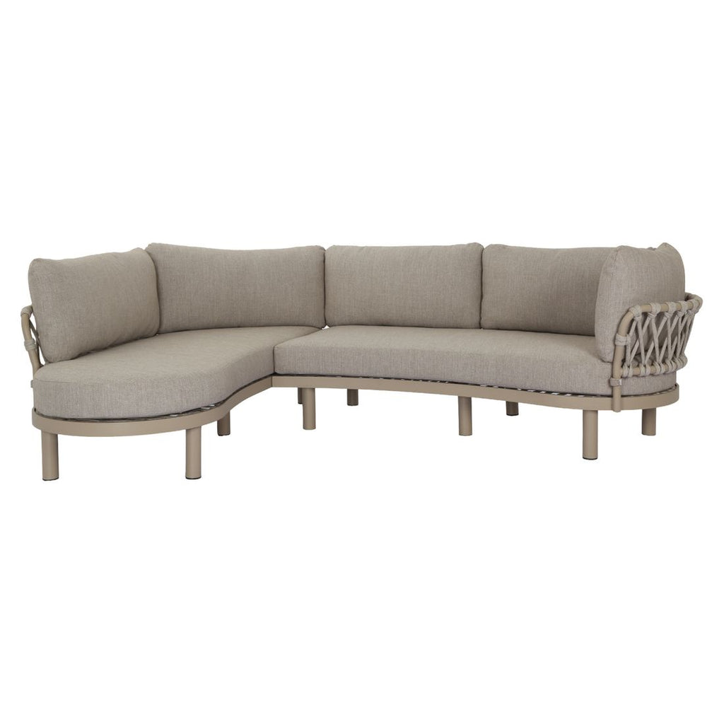Hjørnesofa ute Atlantic aluminium tau olefin bakside
