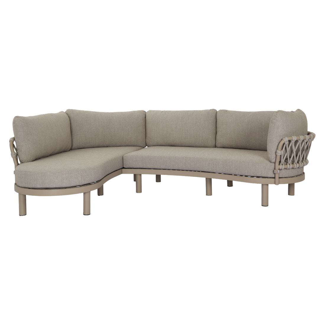 Hjørnesofa ute Atlantic aluminium tau olefin bakside