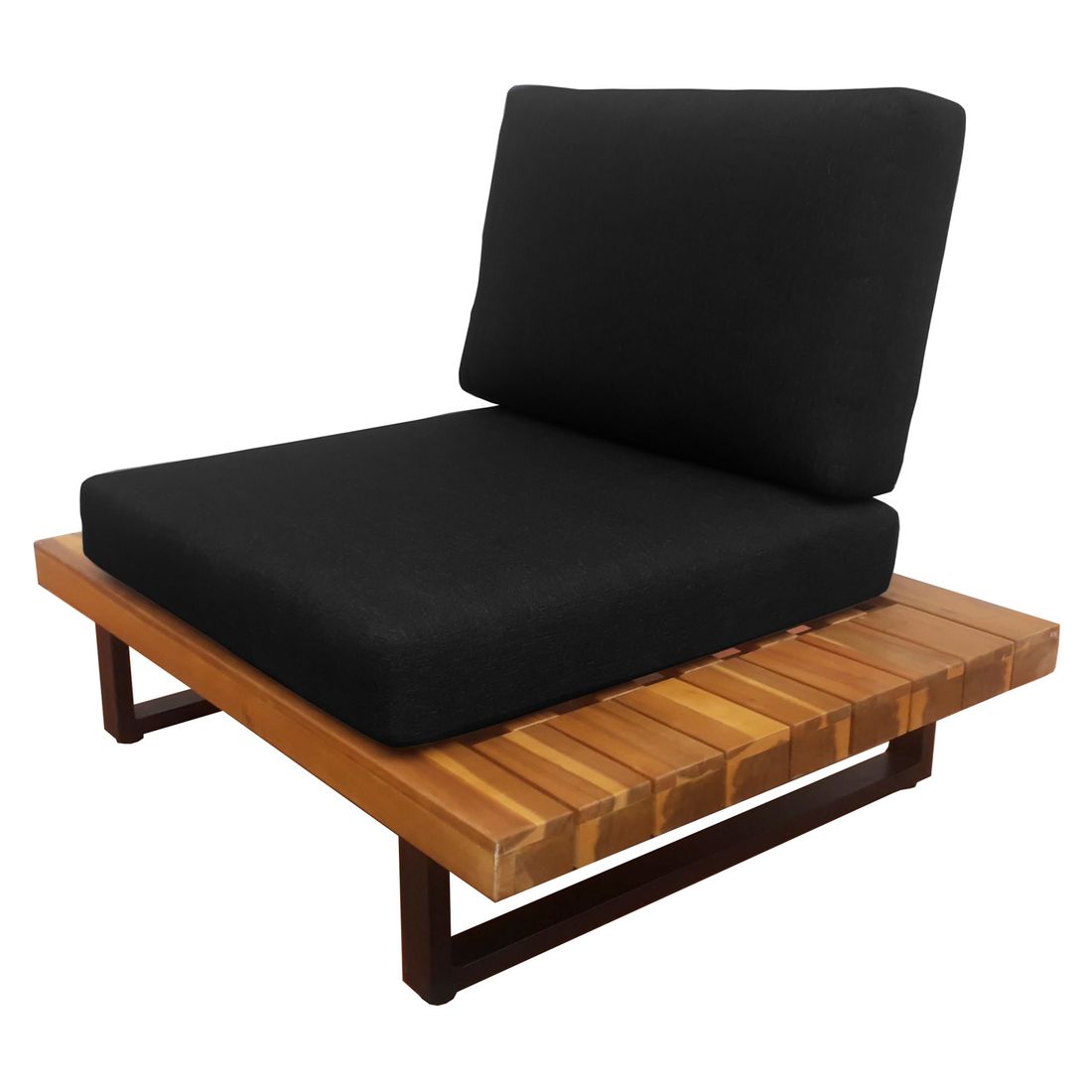 Hjørnesofa ute Bahamas med loungebord aluminium/akasie - OUTLIV.