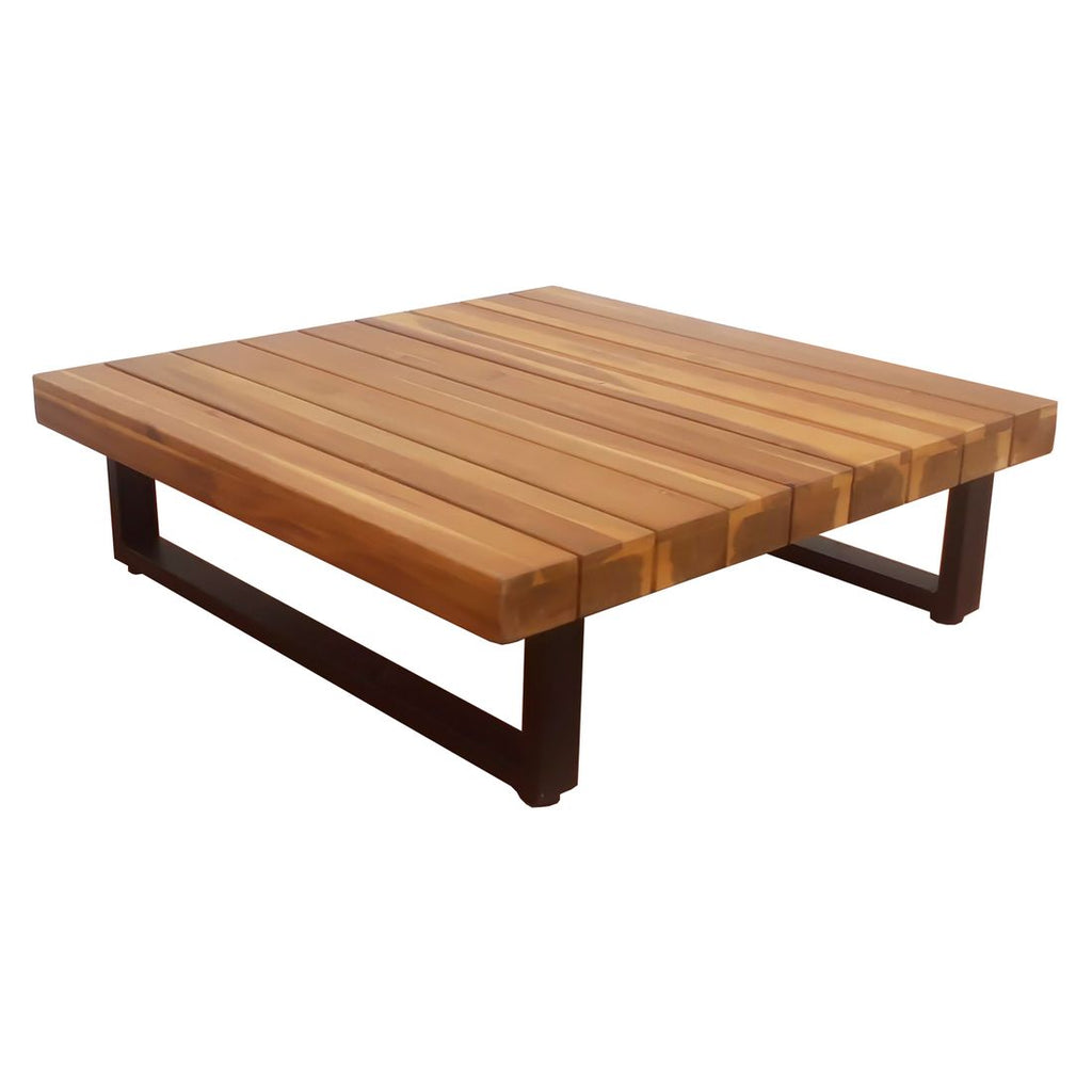 Hjørnesofa ute Bahamas med loungebord aluminium/akasie - OUTLIV.