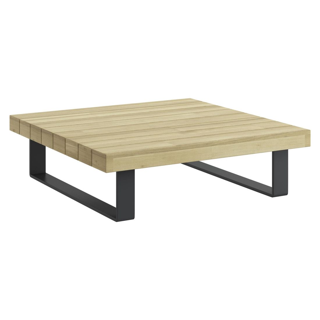 Komfortable puter på Hjørnesofa ute Barbados med loungebord aluminium/akasie