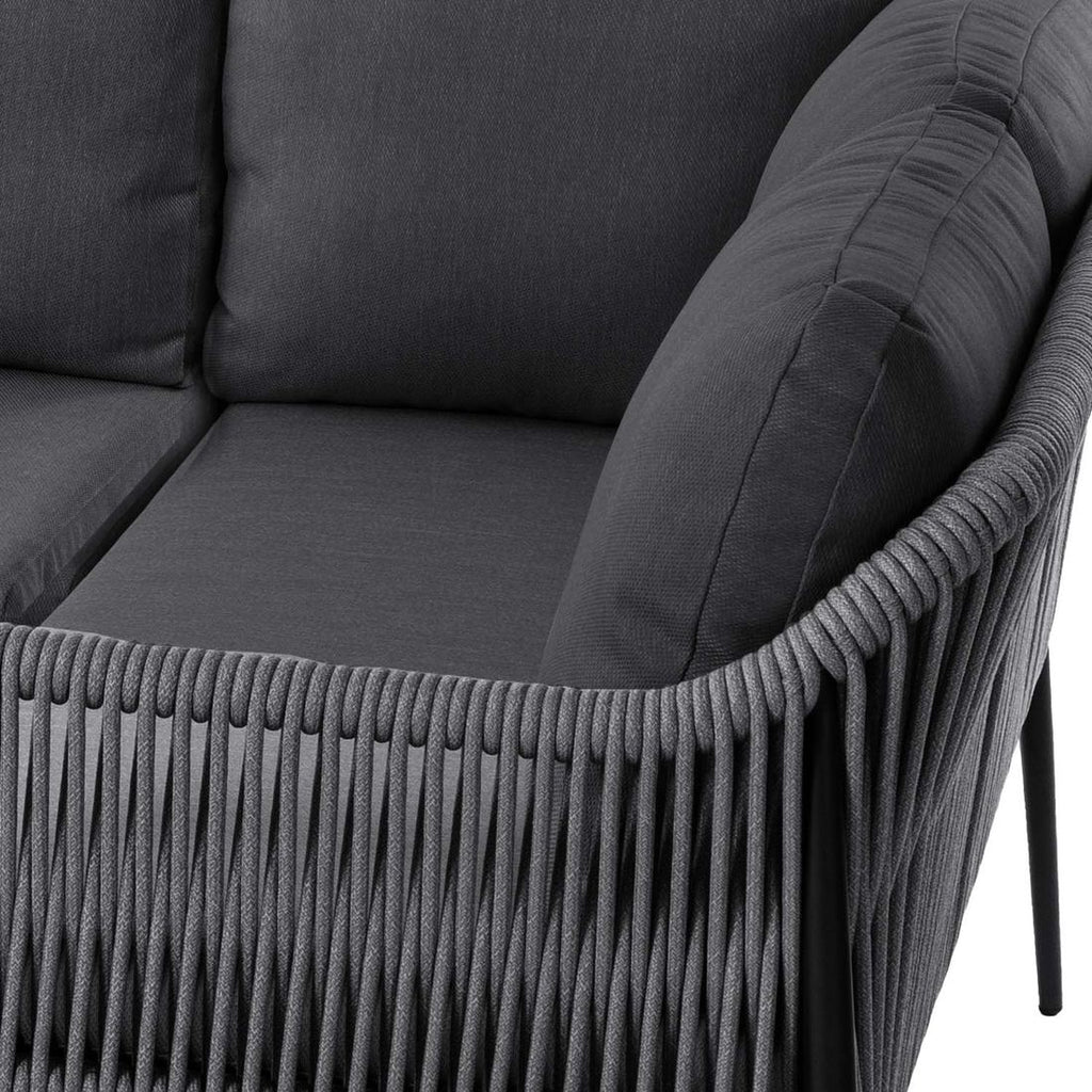 Montert Hjørnesofa ute Bari på terrasse